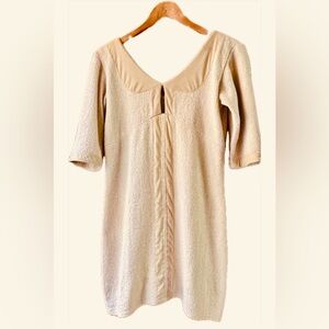 SITA MURT Dress. Linen/Cotton Belle du Jour-Gorgeous lines. Barcelona. Rare Find